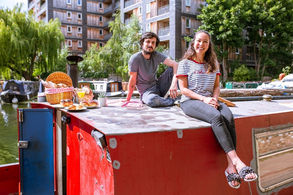 French couple behind London's first boat-based bakery, The Floating Boulangerie