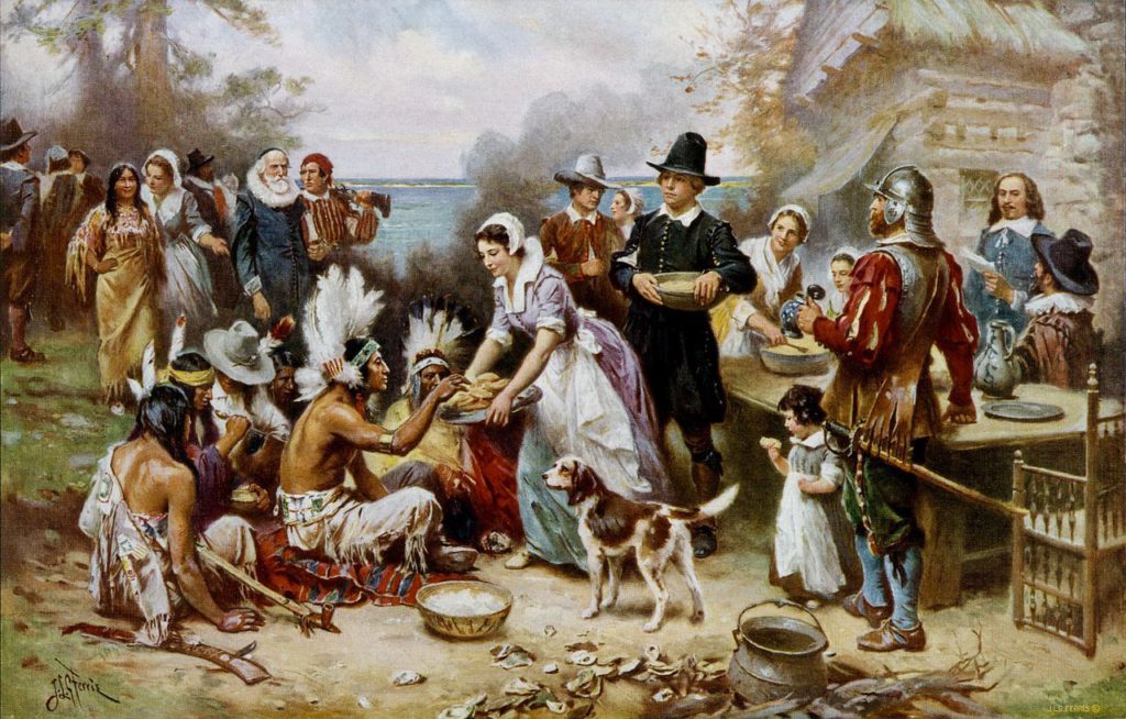 Rendition of the First Thanksgiving