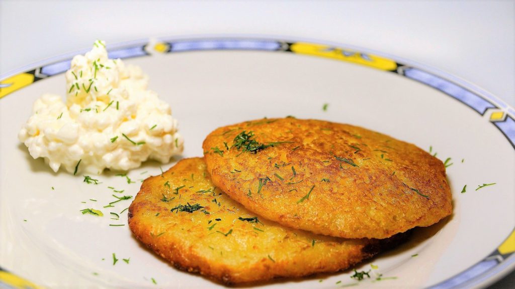 Potato Latkes eaten for Hanukkah, a Jewish celebration