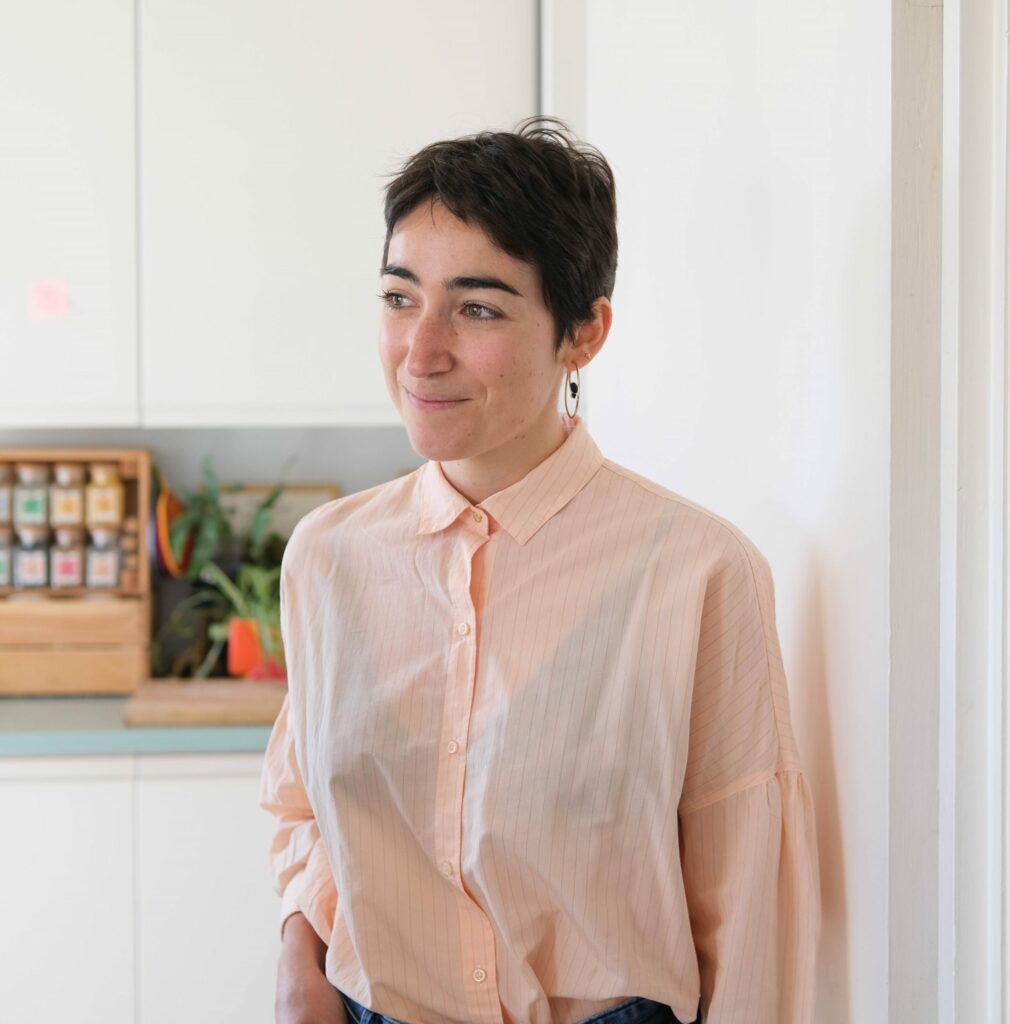 Portrait of The Yellow Kitchen author Margaux Vialleron, by Sophie Davidson